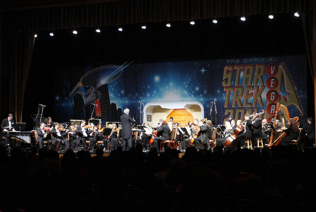 The Nevada Pops orchestrta performs during a previous edition of the Official Star Trek Convention. (Courtesy Creation Entertainment)