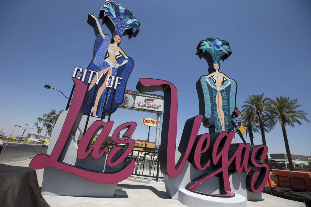 New downtown Las Vegas sign set to light up entry into city, Downtown, Local