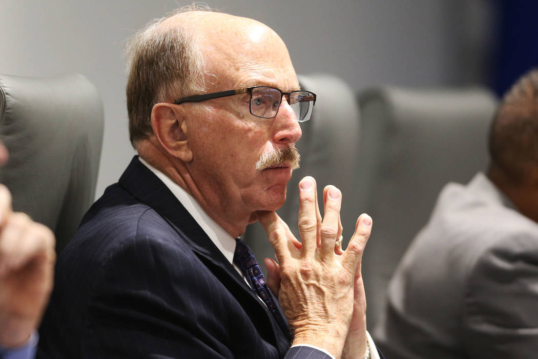 Las Vegas Convention and Visitors Authority board member Bill Noonan during a board meeting at the Las Vegas Convention Center in Las Vegas, Tuesday, June 12, 2018. Erik Verduzco Las Vegas Review- ...