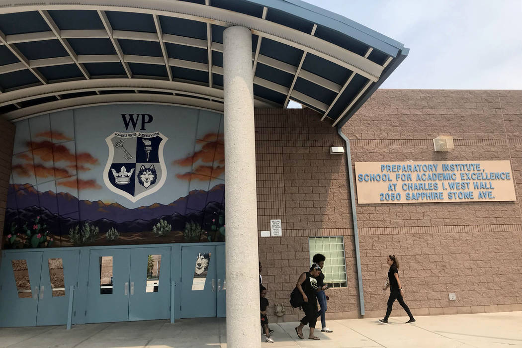 West Prep Academy in Las Vegas, Thursday, Aug. 9, 2018. (Amelia Pak-Harvey/Las Vegas Review-Journal)