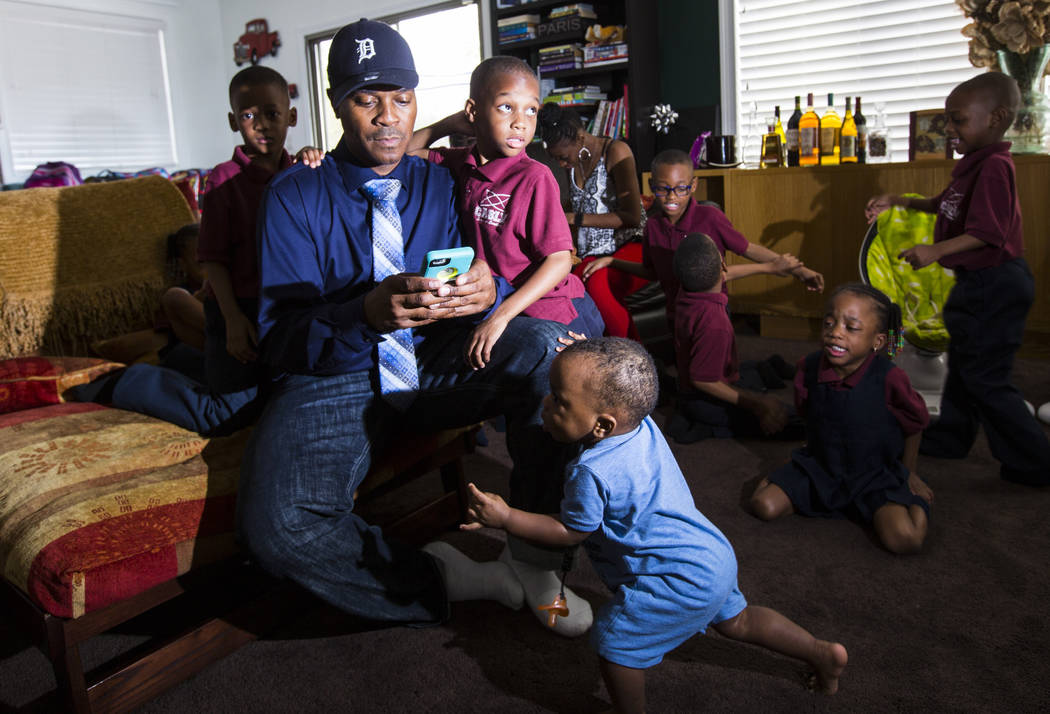 Deon Derrico at his home in North Las Vegas on Wednesday, Aug. 15, 2018. Chase Stevens Las Vegas Review-Journal @csstevensphoto
