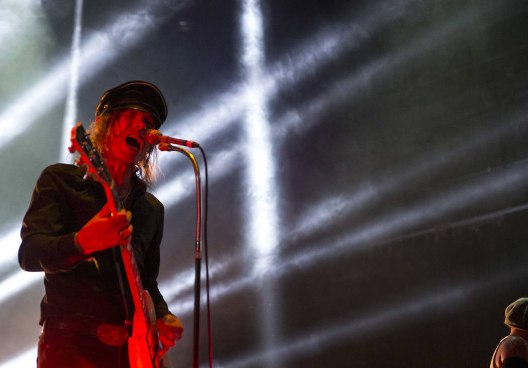 Nicke Andersson of The Hellacopters performs on day three of Psycho Las Vegas at the Hard Rock Hotel in Las Vegas on Sunday, Aug. 19, 2018. Richard Brian Las Vegas Review-Journal @vegasphotograph