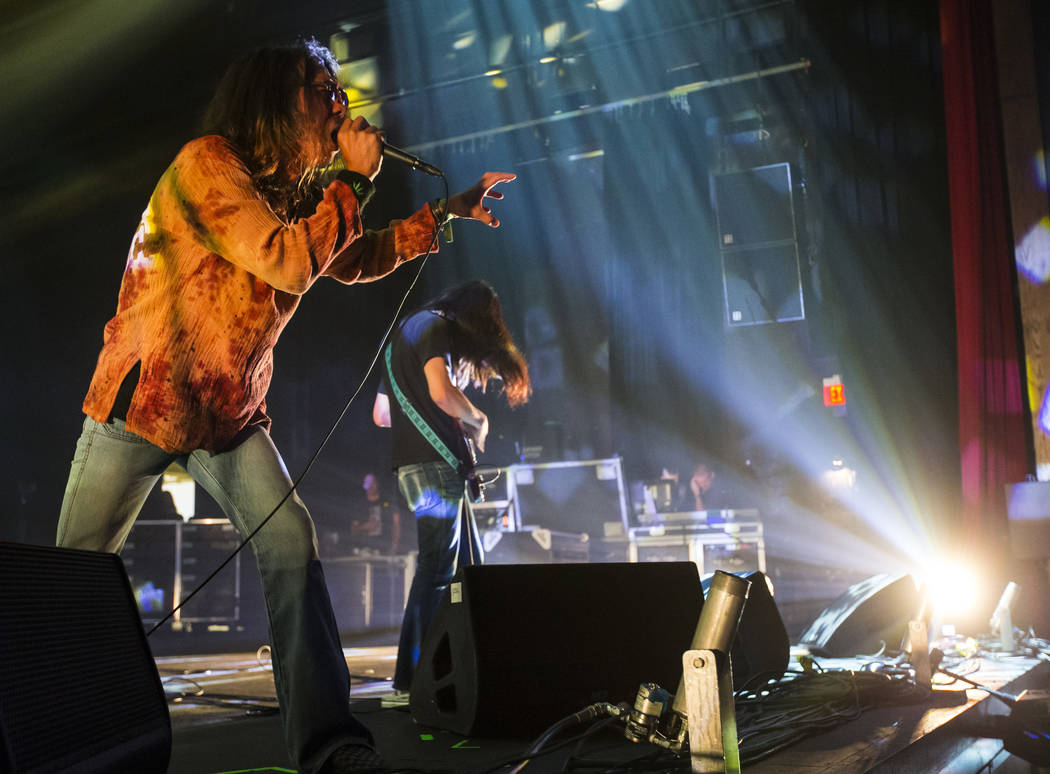 Hiroyuki Takano of Church of Misery performs at The Joint during the Psycho Las Vegas music festival at the Hard Rock Hotel in Las Vegas on Friday, Aug. 17, 2018. Chase Stevens Las Vegas Review-Jo ...