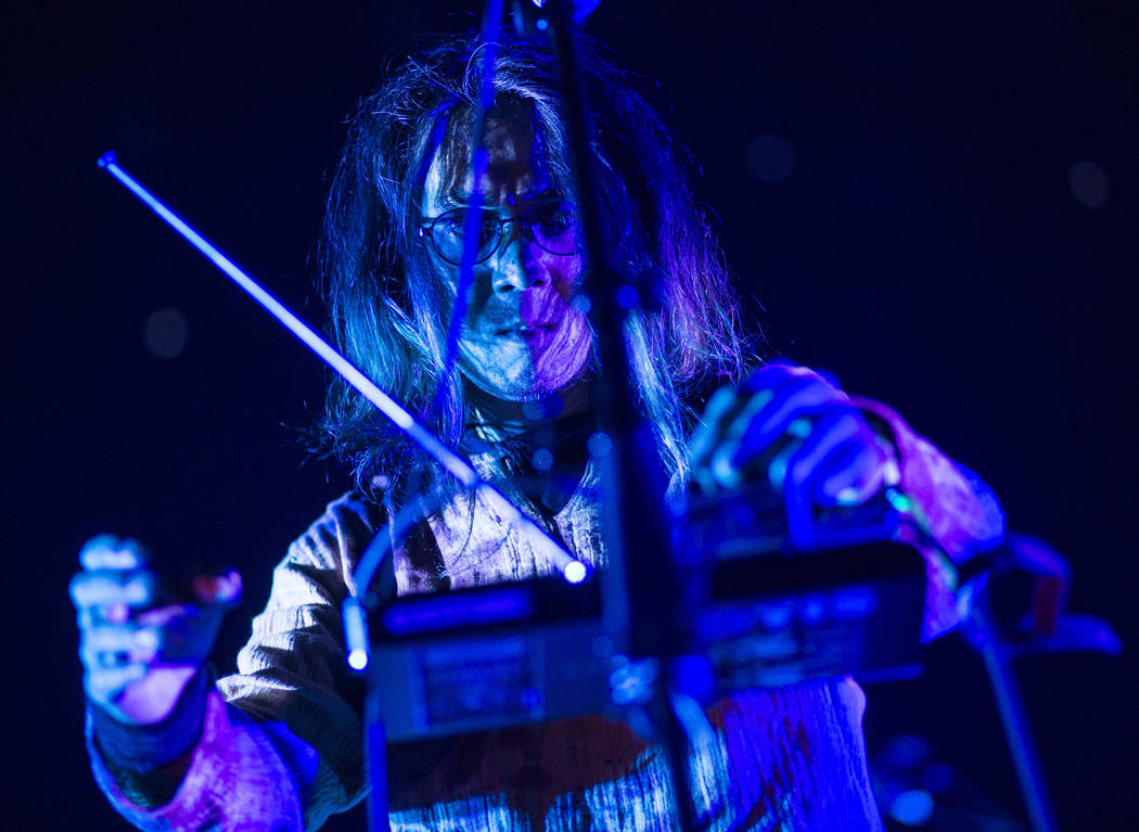 Hiroyuki Takano of Church of Misery performs at The Joint during the Psycho Las Vegas music festival at the Hard Rock Hotel in Las Vegas on Friday, Aug. 17, 2018. Chase Stevens Las Vegas Review-Jo ...