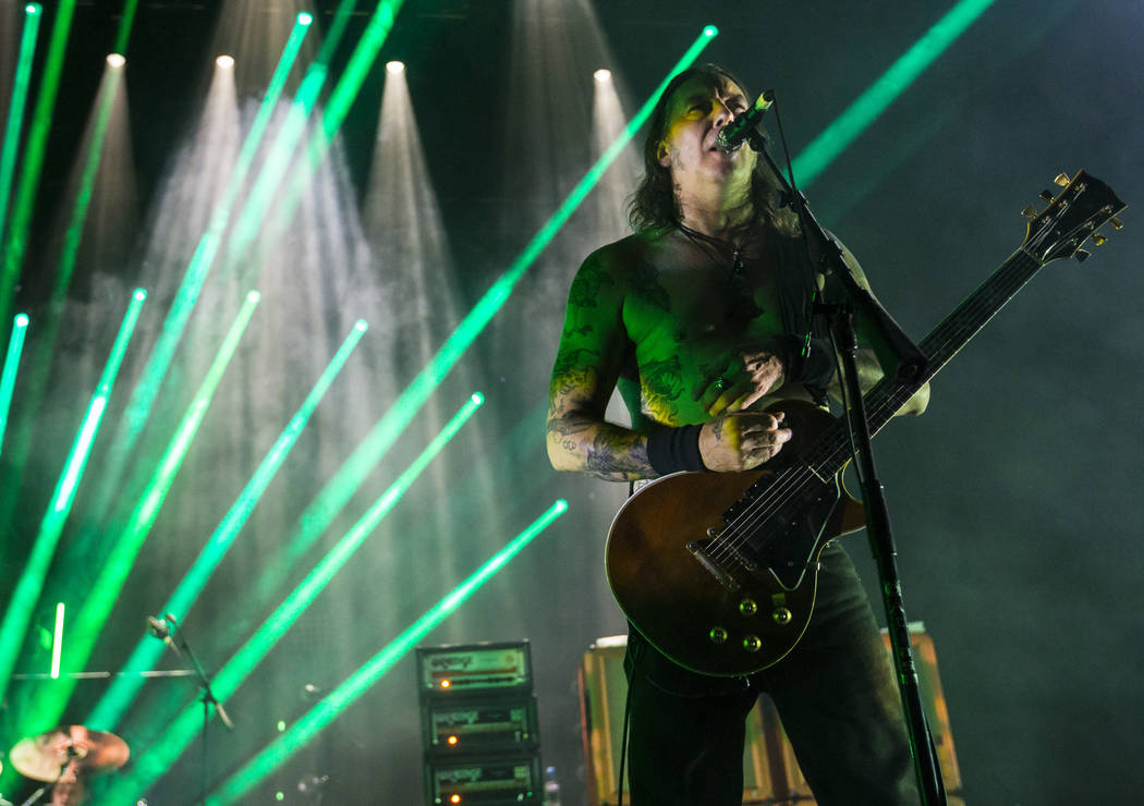 Matt Pike of High on Fire performs at The Joint during the Psycho Las Vegas music festival at the Hard Rock Hotel in Las Vegas on Friday, Aug. 17, 2018. Chase Stevens Las Vegas Review-Journal @css ...