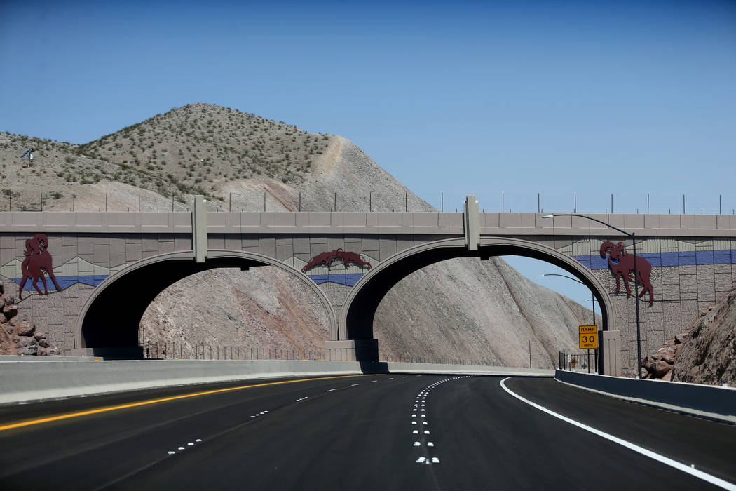 A wildlife bridge over Interstate 11 Friday, Aug. 3, 2018. K.M. Cannon Las Vegas Review-Journal @KMCannonPhoto
