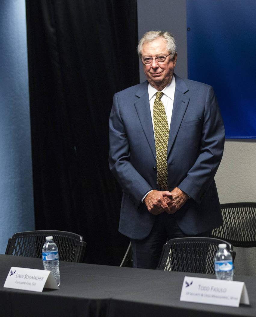 Former Nevada Gov. Robert List attends a roundtable discussion at Hope for Prisoners in Las Vegas on Wednesday, Aug. 22, 2018. Chase Stevens Las Vegas Review-Journal @csstevensphoto