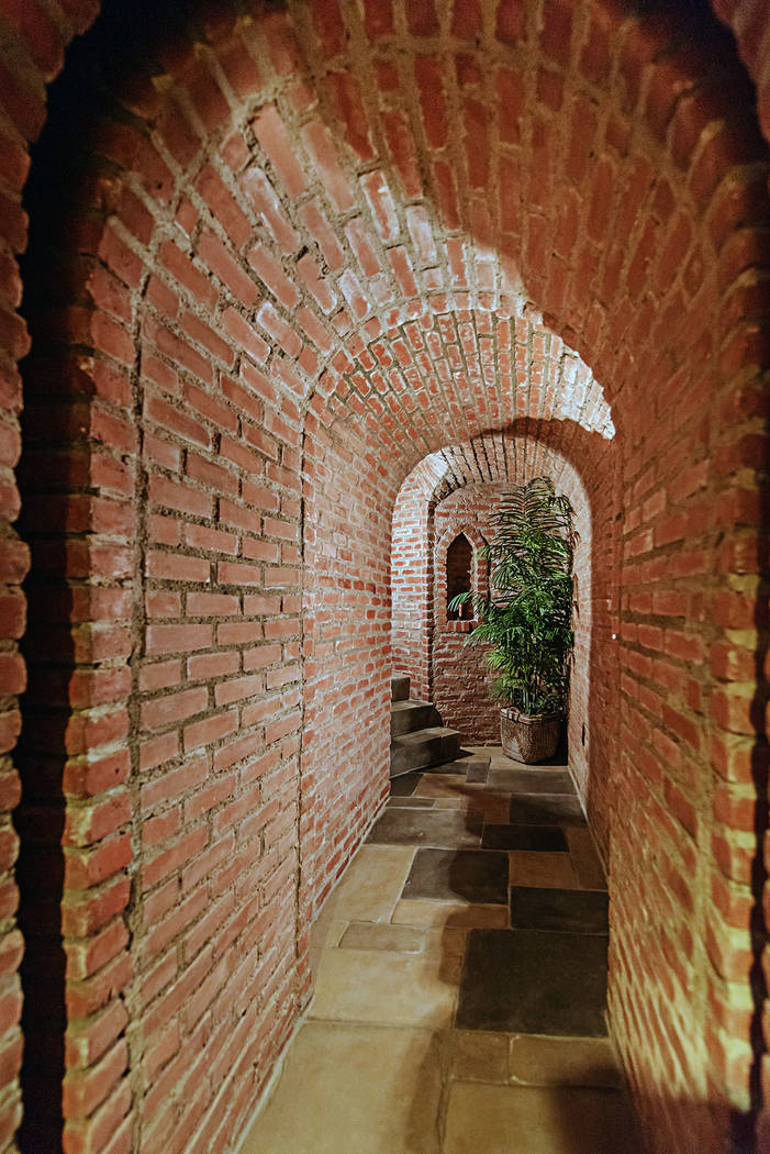 This secret tunnel leads to the "dungeon," which was remodeled into a movie theater. (Rob Jensen Co.)