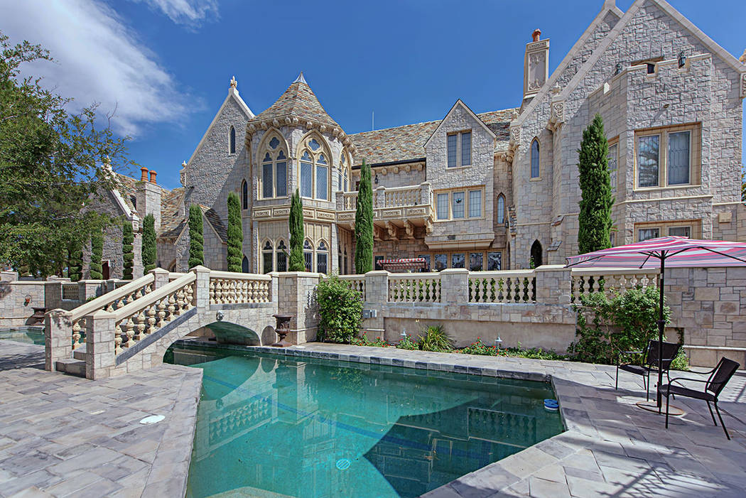 The 11,662-square-foot castle at The Lakes is listed for $3.85 million. (Rob Jensen Co.)