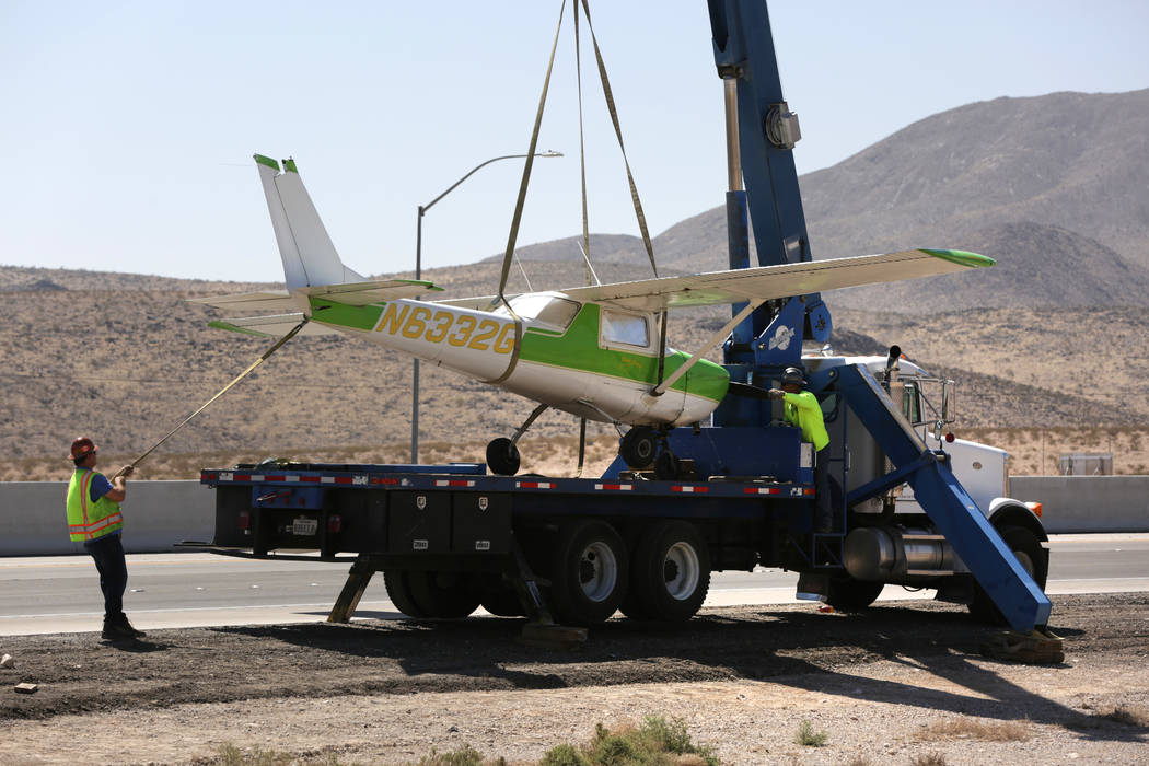 Plane Makes Emergency Landing On I 15 South Of Las Vegas Las Vegas Review Journal