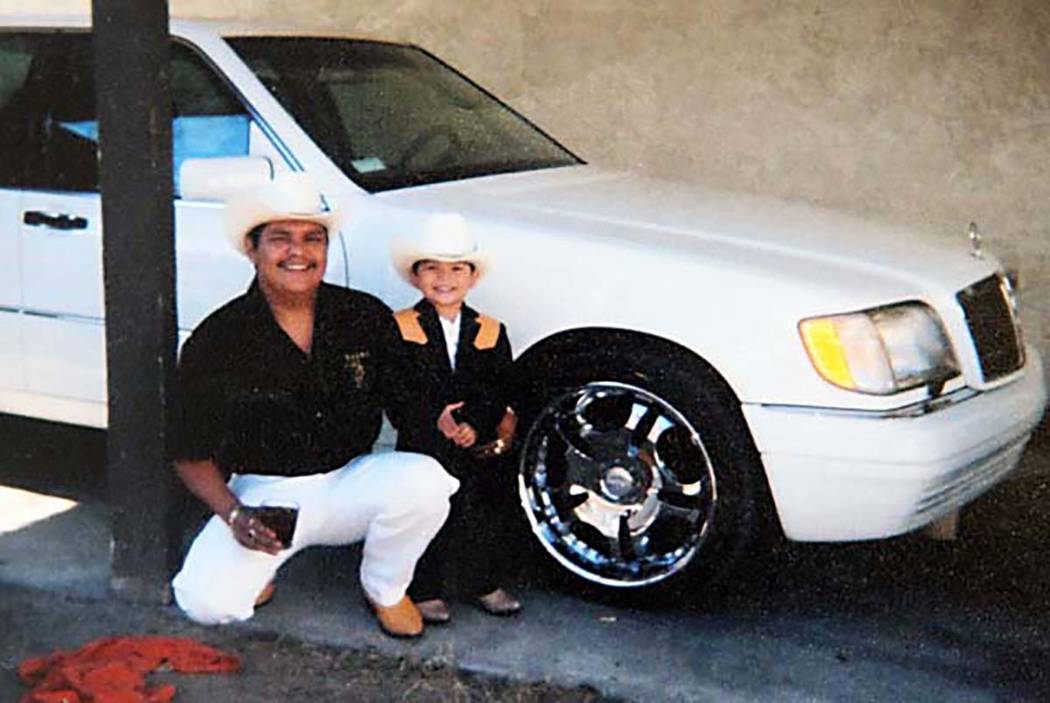 Luis Solano with his son, Luis. (Solano Family) Las Vegas ReviewJournal