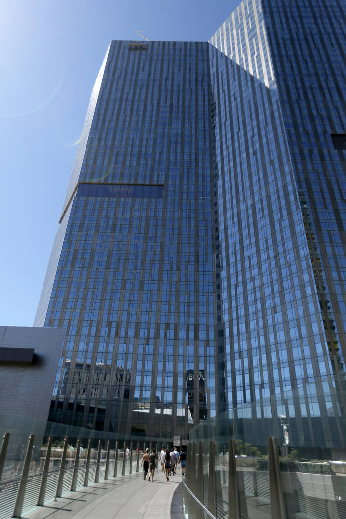 The Waldorf Astoria on the first day for the new Las Vegas hotel formerly known as Mandarin Oriental on the Strip Friday, Aug. 31, 2018. K.M. Cannon Las Vegas Review-Journal @KMCannonPhoto