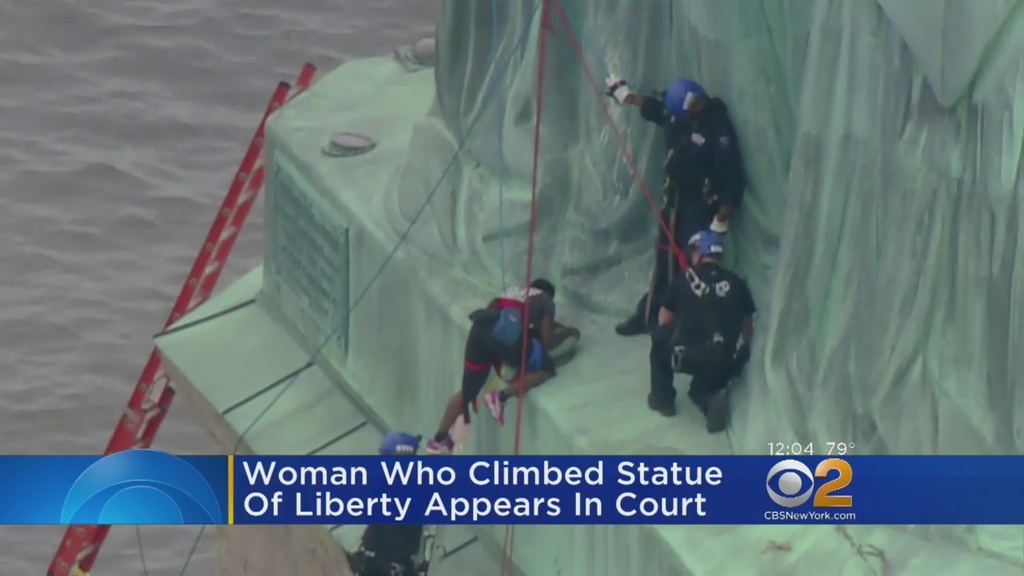 Woman who climbed Statue of Liberty on July 4 has court date Nation