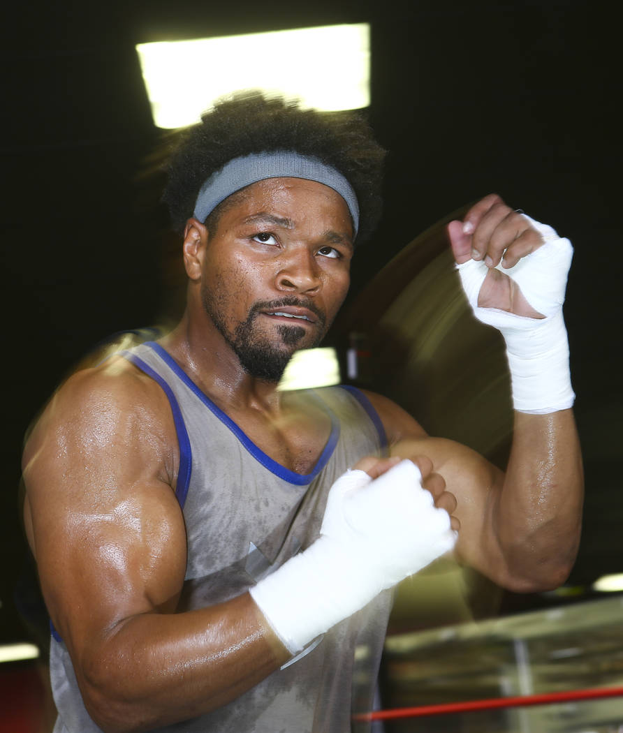 Boxer Shawn Porter works out at Porter Hy-Performance Center in Las Vegas on Wednesday, Aug. 15, 2018. Chase Stevens Las Vegas Review-Journal @csstevensphoto