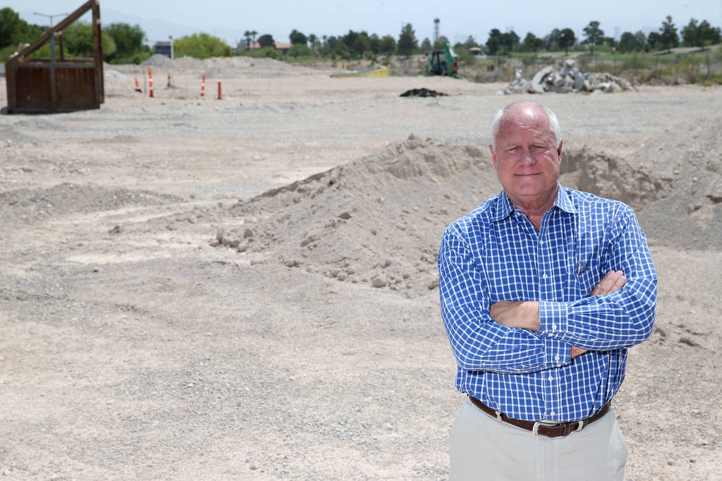 Gary Mayo, group president for Toll Brothers, at the site of the future buildings at the Mira Villa condo complex in Las Vegas. (Erik Verduzco RJRealEstate.Vegas)