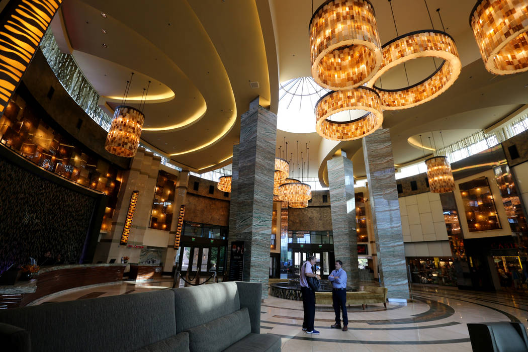 The Fox Tower hotel lobby at Foxwoods Resort Casino in