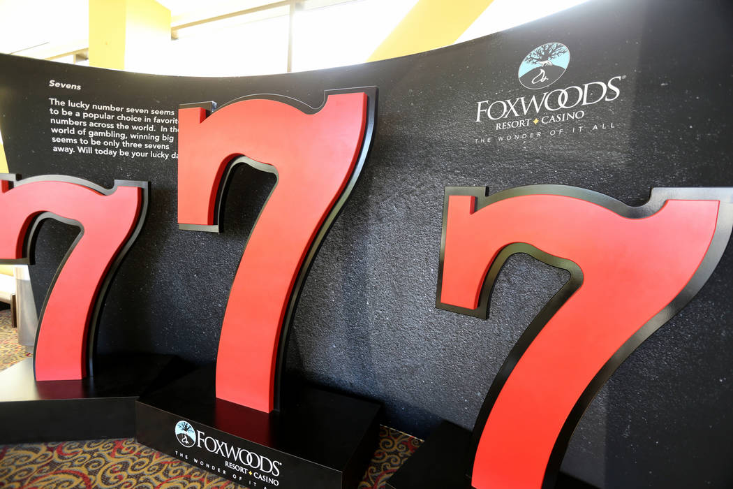 One of 14 Selfie Stations at Foxwoods Resort Casino in Mashantucket, Conn. Saturday, Aug. 25, 2018. Guests take selfies at stations throughout the property, and post the photos to social media. K. ...