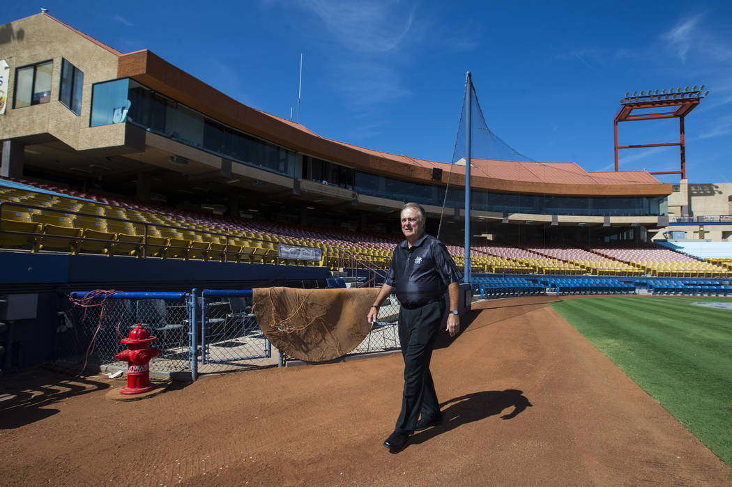 Don Logan, president and chief operating officer of the Las Vegas 51s, tours Cashman Field ahead of the team's move to Summerlin in Las Vegas on Wednesday, Aug. 29, 2018. Chase Stevens Las Vegas R ...