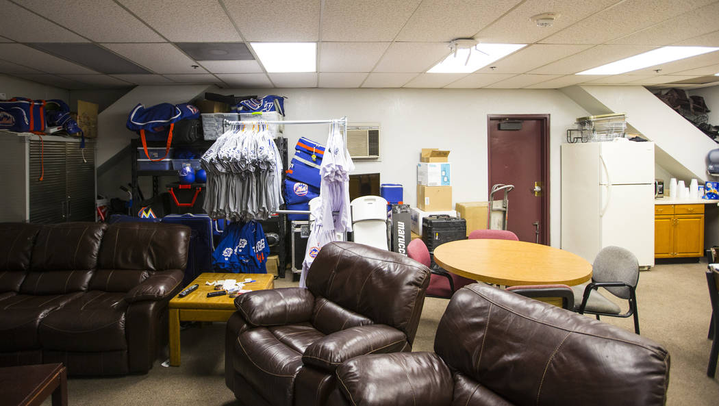 The lounge area at the Las Vegas 51s clubhouse at Cashman Field ahead of the team's move to Summerlin in Las Vegas on Wednesday, Aug. 29, 2018. Chase Stevens Las Vegas Review-Journal @csstevensphoto
