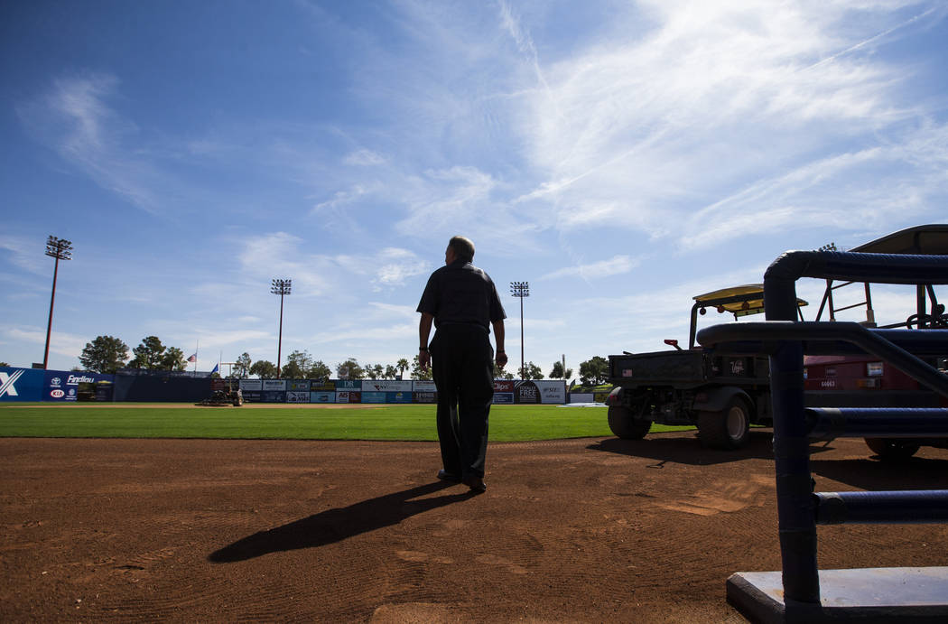 Don Logan, president and chief operating officer of the Las Vegas 51s, tours Cashman Field ahead of the team's move to Summerlin in Las Vegas on Wednesday, Aug. 29, 2018. Chase Stevens Las Vegas R ...