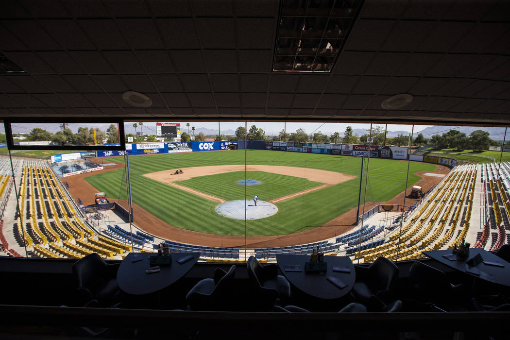 A view of Cashman Field from the club level ahead of the team's move to Summerlin in Las Vegas on Wednesday, Aug. 29, 2018. Chase Stevens Las Vegas Review-Journal @csstevensphoto