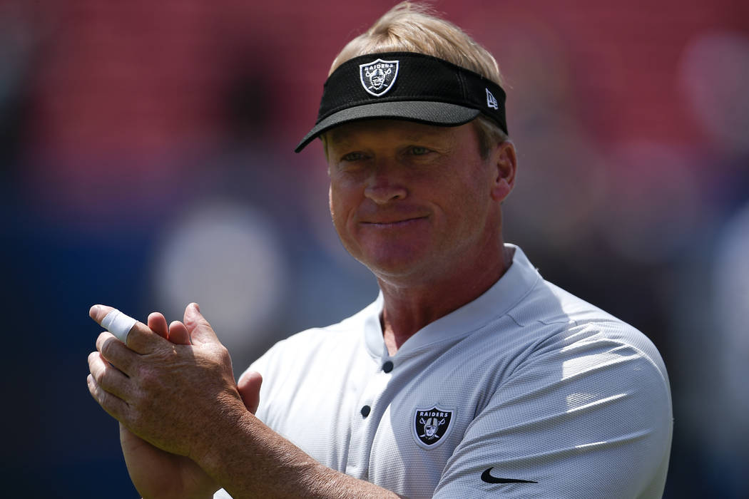 Raiders coach Jon Gruden has work cut out for him Las Vegas Review