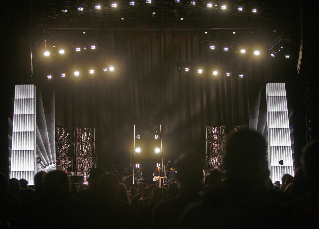The Smashing Pumpkins perform as part of their Shiny And Oh So Bright Tour at the T-Mobile Arena in Las Vegas, Sunday, Sept. 2, 2018. Rachel Aston Las Vegas Review-Journal @rookie__rae