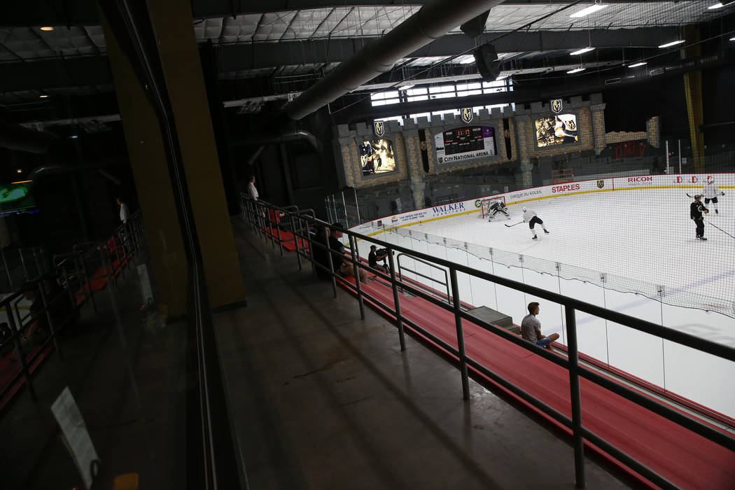 The Vegas Golden Knights practice at City National Arena in Las Vegas, Tuesday, Sept. 4, 2018. Erik Verduzco Las Vegas Review-Journal @Erik_Verduzco