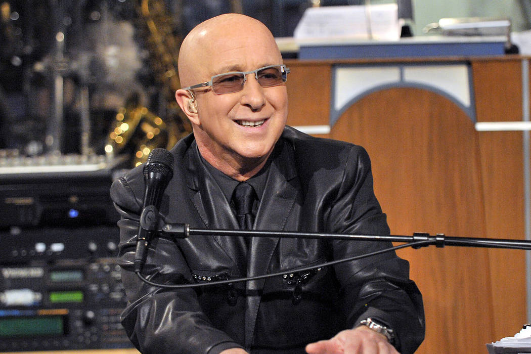 Paul Shaffer, shown on "The Late Show" with David Letterman, is headlining at Cleopatra's Barge at Caesars Palace around the holidays in December and January. (CBS)