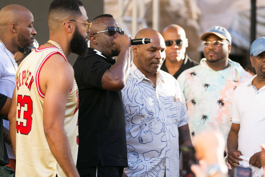 Diddy, Mike Tyson host a splashy bash at Rehab Beach Club Las Vegas