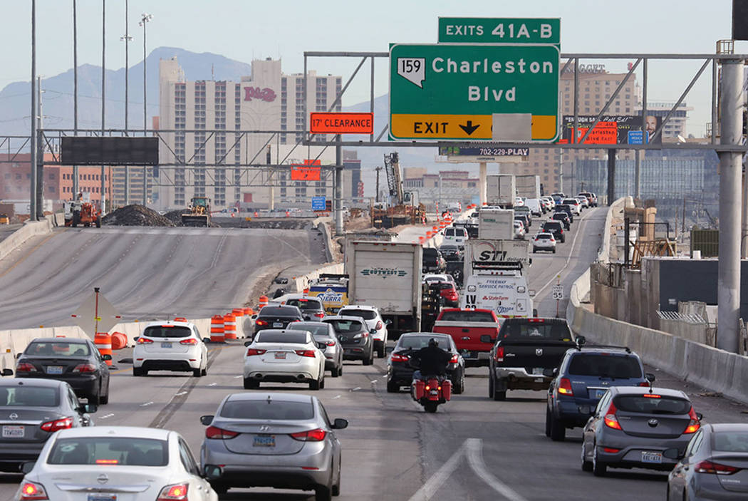Construction to close I15 Las Vegas exit ramp at Charleston Las