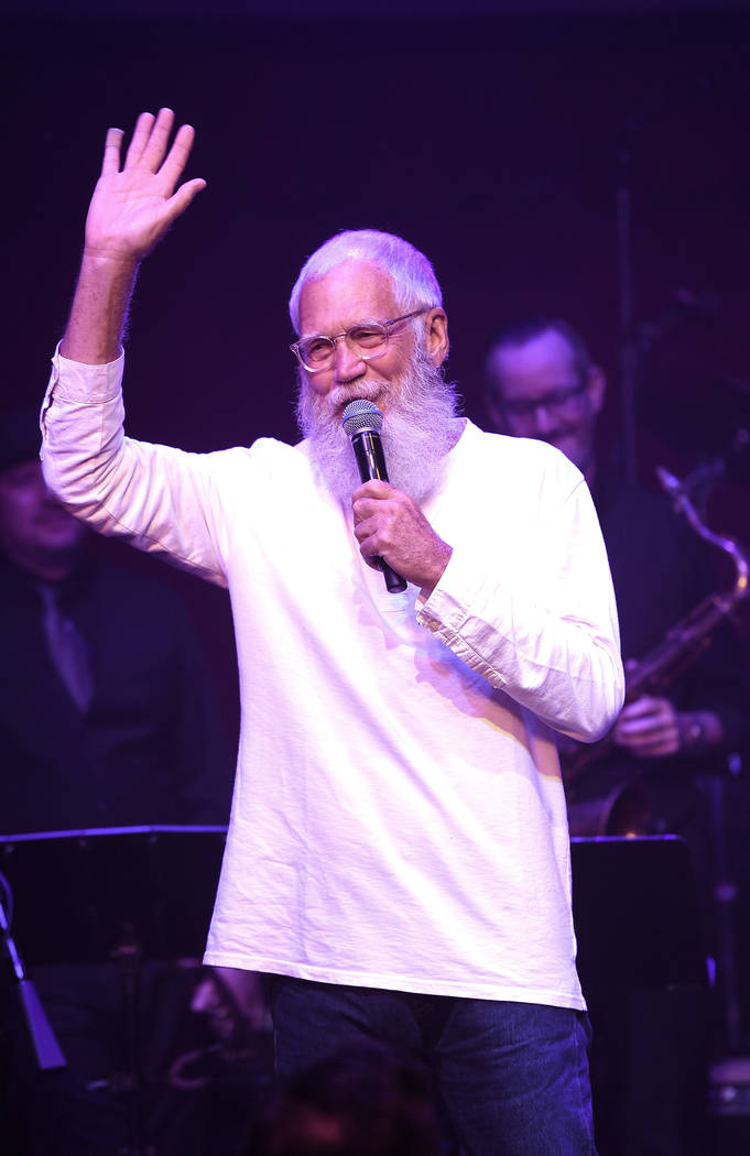 David Letterman performs at Cleopatra's Barge at Caesars Palace on September 6, 2018 in Las Vegas. (Photo by Denise Truscello/WireImage)