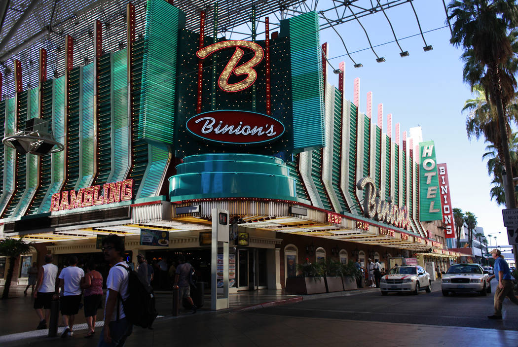 Binion's hotel-casino in 2011. (File Photo)