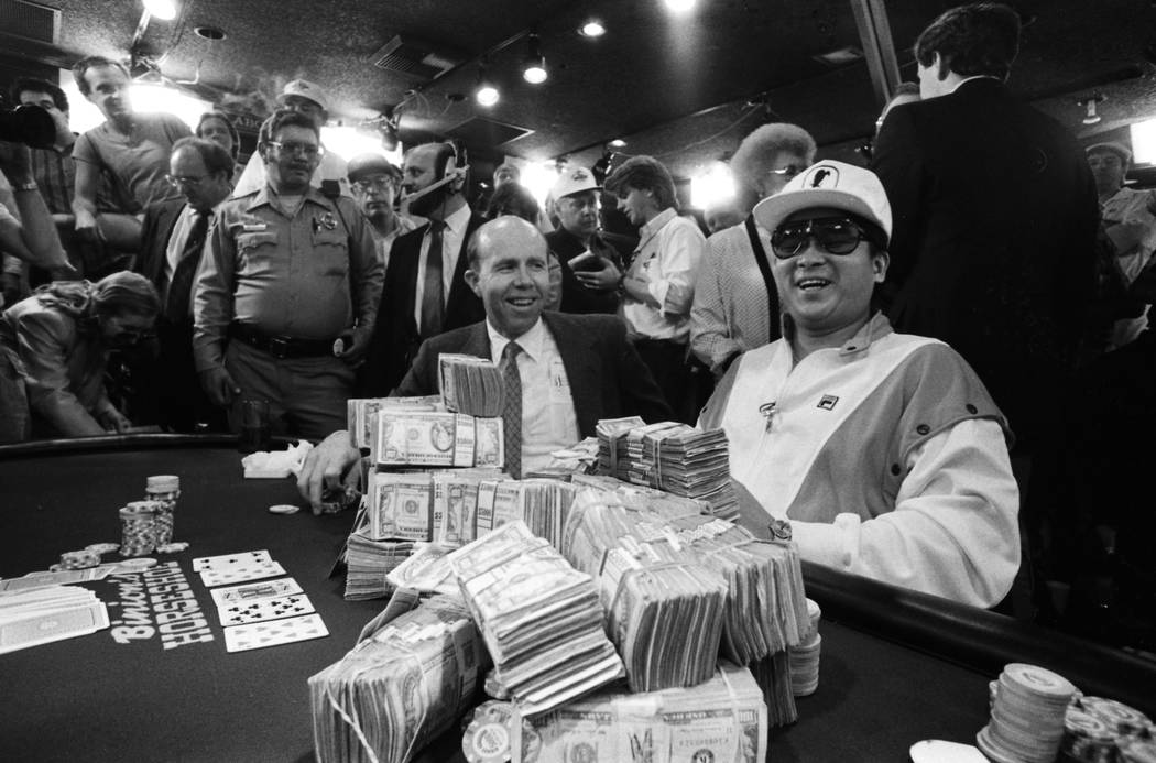 Johnny "Oriental Express" Chan of Houston won first prize in the $10,000 no-limit Texas Hold 'Em event in 1987. (File Photo)