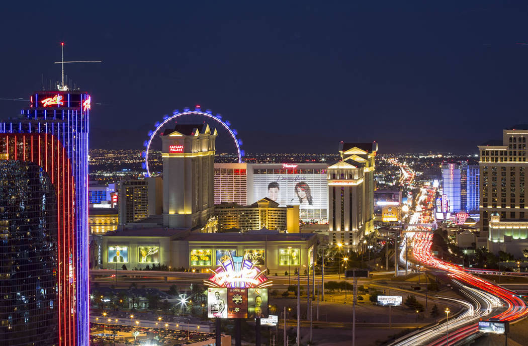Hotels on The Strip in Las Vegas on Saturday, June 30, 2018. Richard Brian Las Vegas Review-Journal @vegasphotograph