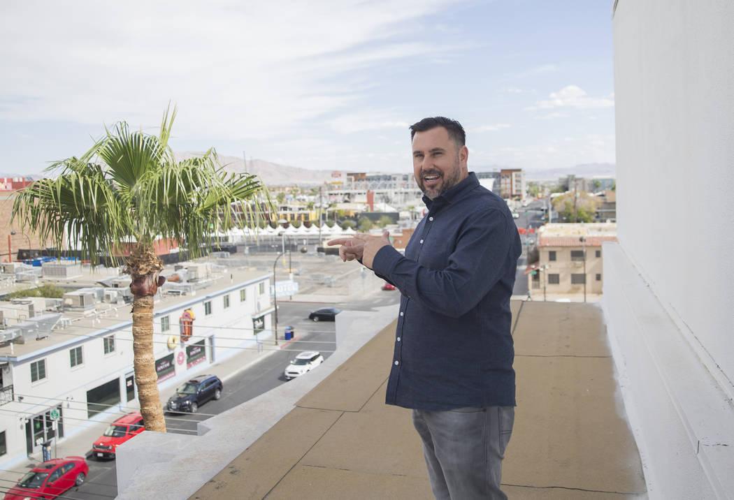Developer J Dapper discusses his plans for his newly acquired property at 201 Las Vegas Blvd. on Monday, Sept. 24, 2018, in Las Vegas. Benjamin Hager Las Vegas Review-Journal @benjaminhphoto