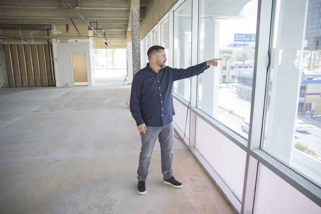 Developer J Dapper discusses his plans for his newly acquired property at 201 Las Vegas Blvd. on Monday, Sept. 24, 2018, in Las Vegas. Benjamin Hager Las Vegas Review-Journal @benjaminhphoto