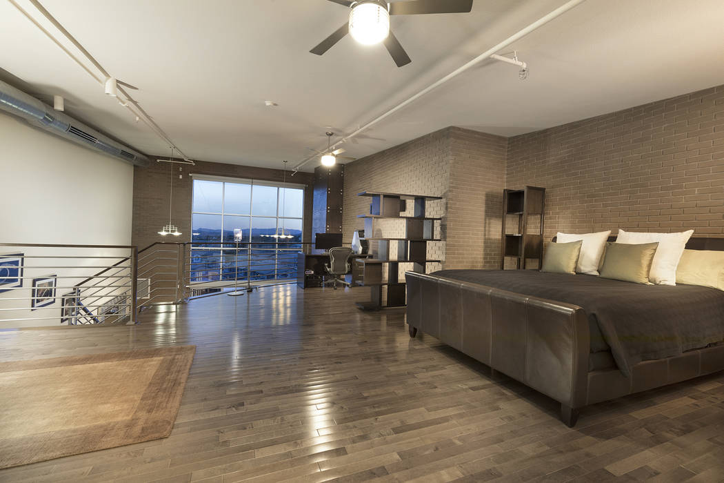 This 2,256-square-foot condo at C2 Lofts features a large master suite. (Christopher Homes)