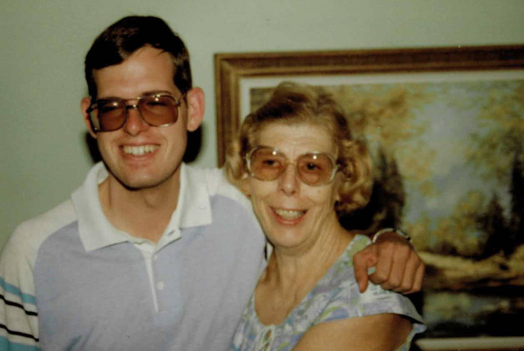 Dorothy Sargent poses with her son, Keith Sargent, in 1987. Las Vegas police have closed the case in her death after discovering the suspect, Dino Marks, died in 2014. (Keith Sargent)