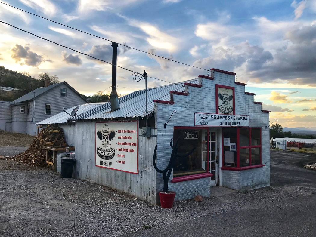 Ghost Town Art & Coffee in Pioche on Sunday, Sept. 23, 2018. (Todd Prince/Las Vegas Review-Journal)
