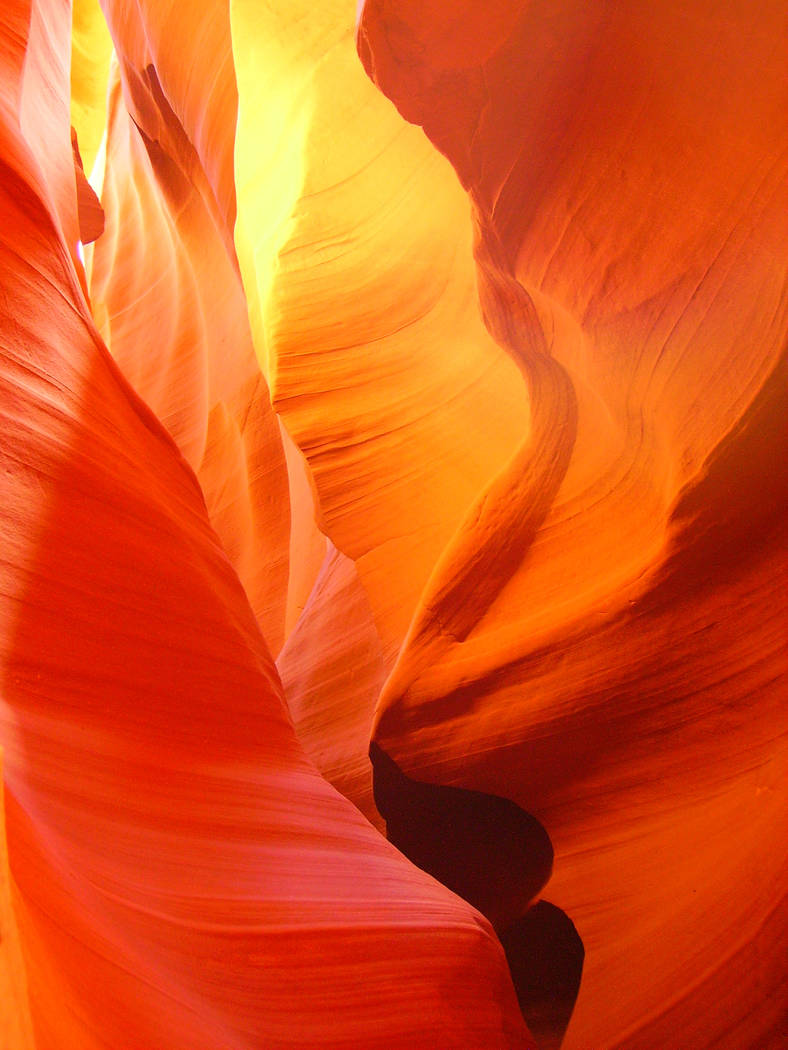 Upper Antelope Canyon on the Navajo Indian Reservation near Page, Ariz. (Deborah Wall/Las Vegas Review-Journal)