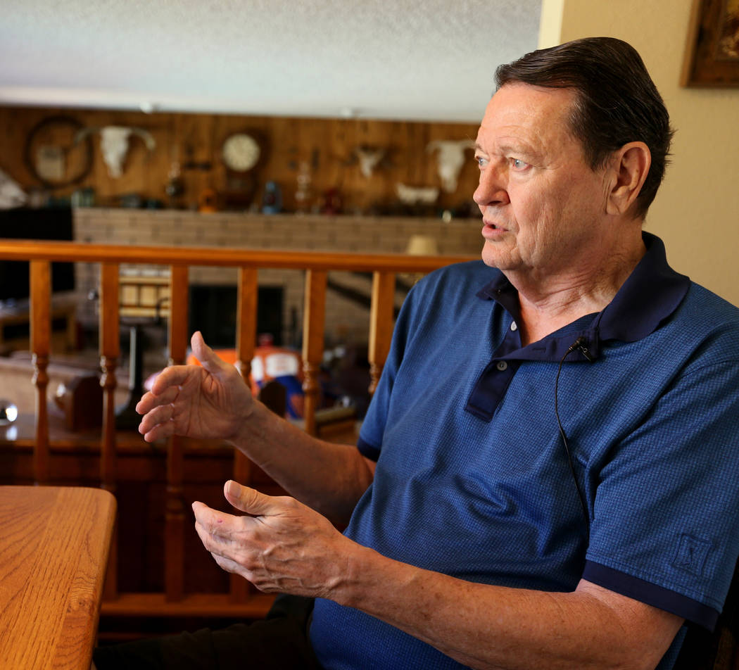 Retired FBI agent Johnny Smith, 73, talks about the Cary Sayegh kidnapping case during an interview on Sept. 26, 2018, in his Las Vegas home. The 6-year-old boy was kidnapped on Oct. 25, 1978, fro ...
