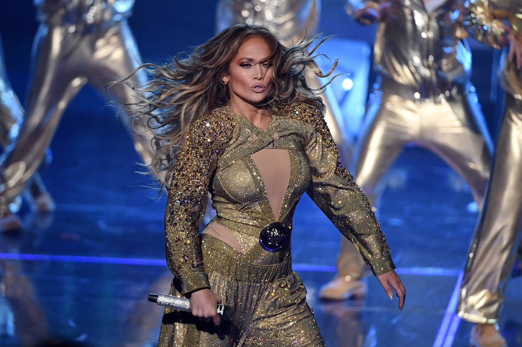 LAS VEGAS, NV - SEPTEMBER 29: Jennifer Lopez performs during the finale of her residency, "JENNIFER LOPEZ: ALL I HAVE" at Zappos Theater at Planet Hollywood Resort & Casino on Septe ...