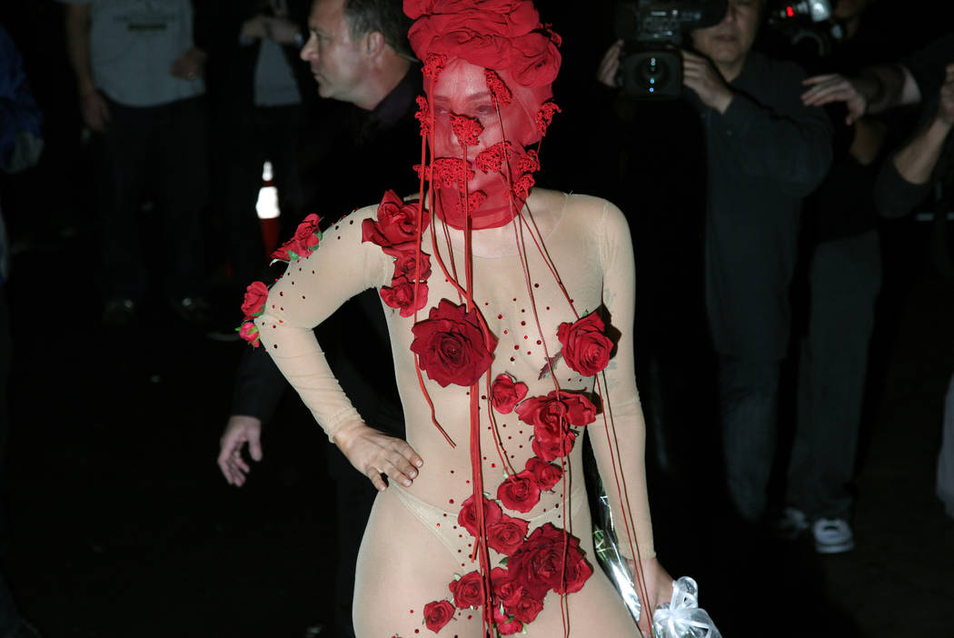 Recording artist Lady Gaga arrives at the Roseland Ballroom for the first night of her series of concerts at the venue on Friday, March 28, 2014, in New York. (Photo by Andy Kropa/Invision/AP)