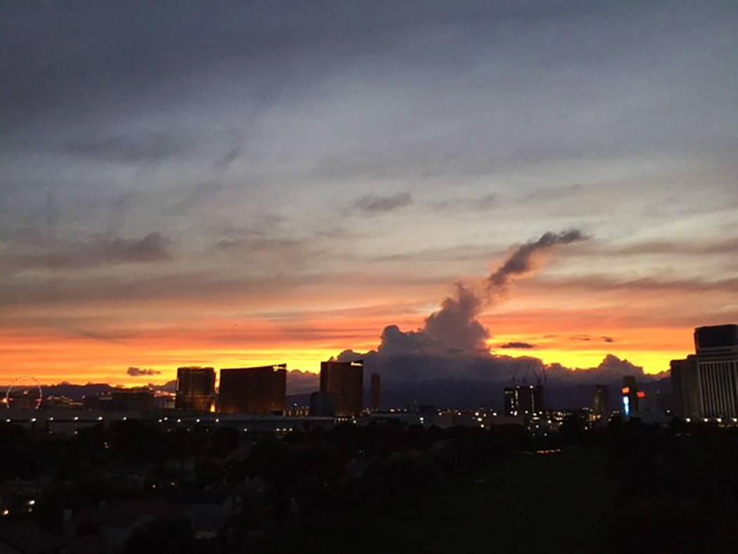 Las Vegas sunset wows on #1October anniversary — PHOTOS, Local Las Vegas