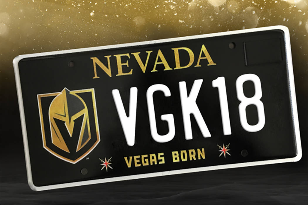 Golden Knights license plates now available for purchase | Las Vegas  Review-Journal