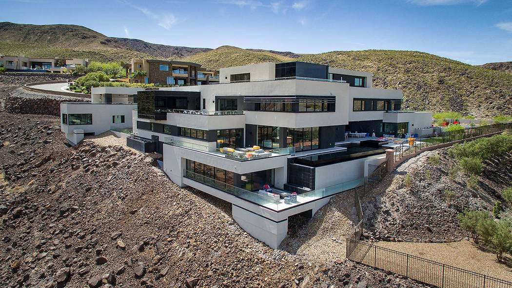 This MacDonald Highlands home has listed for nearly $15M. (Simply Vegas)