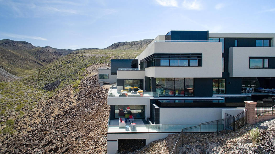 The home has four levels. (Simply Vegas)