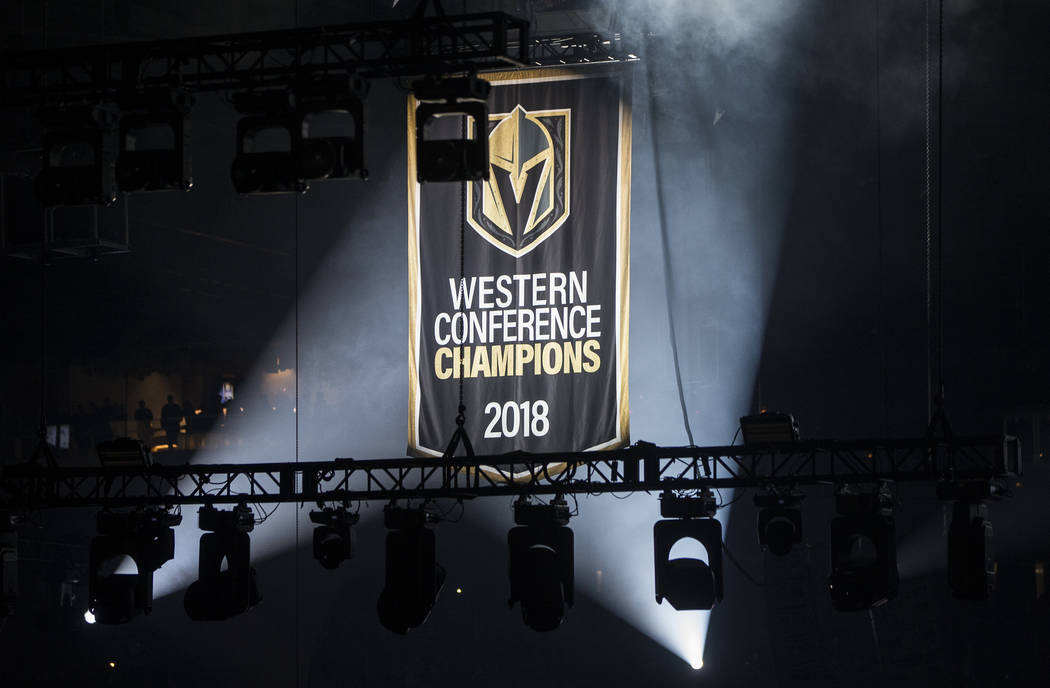 Golden Knights raise Stanley Cup championship banner before season opener -  The San Diego Union-Tribune