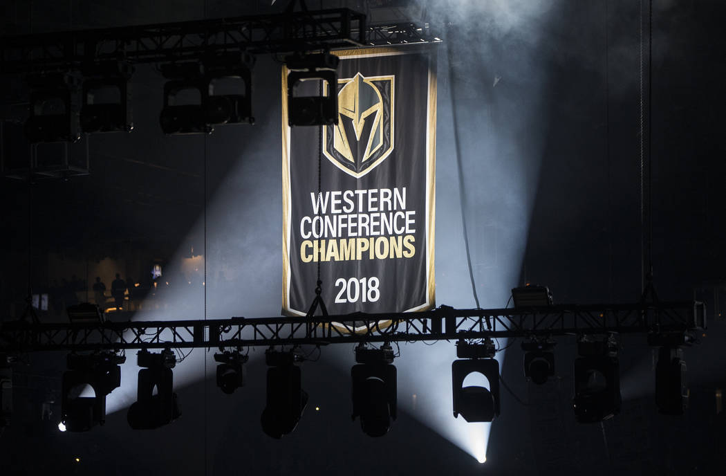 Golden Knights raise Stanley Cup championship banner before season opener